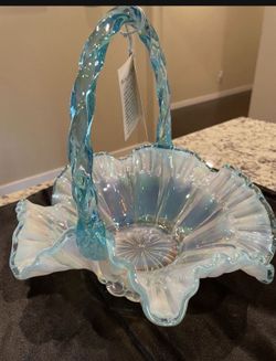 Fenton Glass Basket