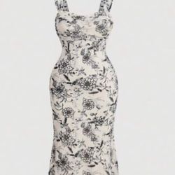 SHEIN Curve  Bodycon MIDI Dress Size 3X