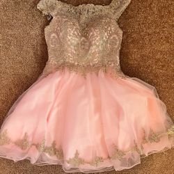 Pink/ Rose gold Dress for Sale 