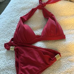 Red Bikini Set Size Small 