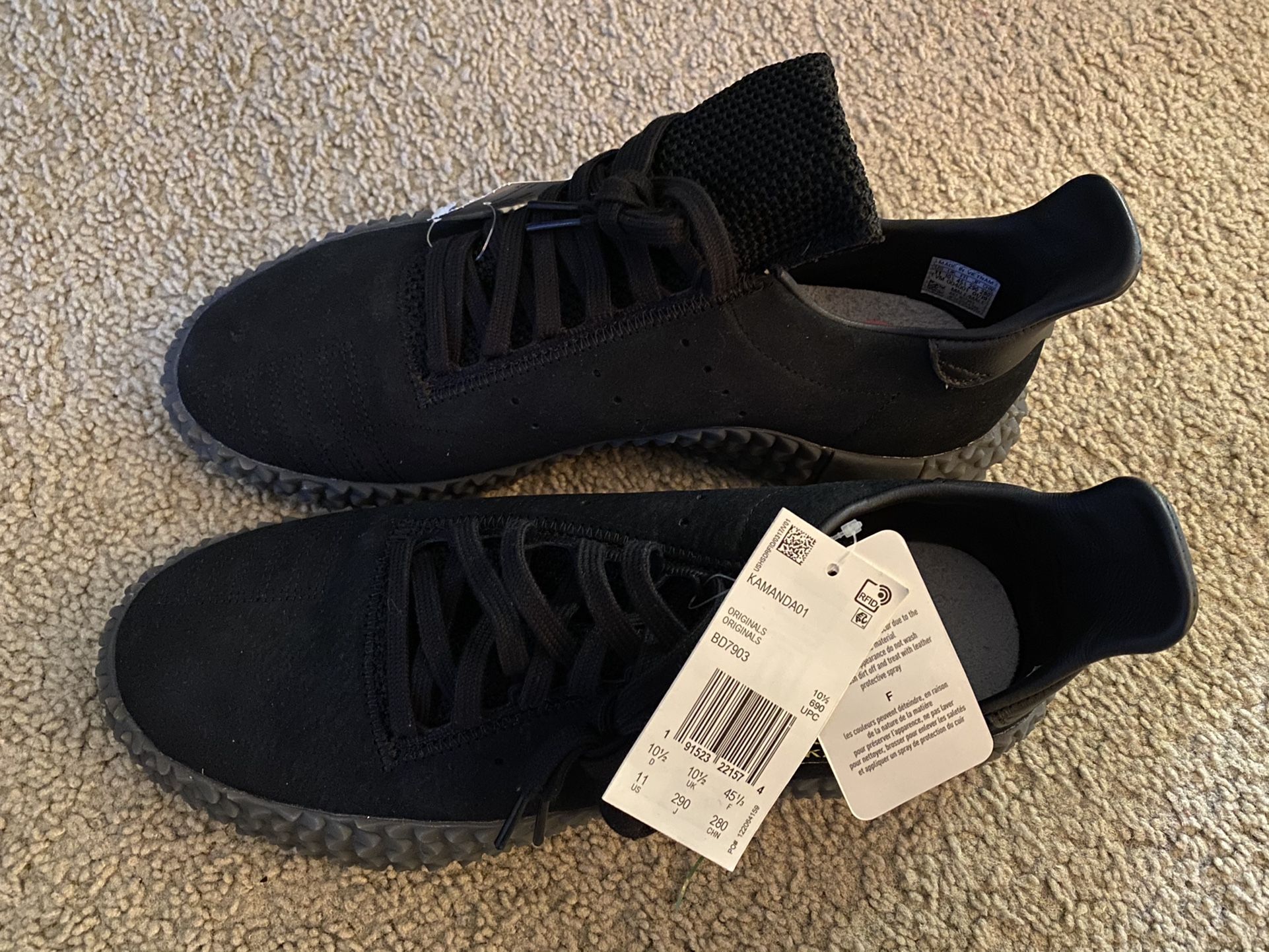 Adidas Kamanda (Size 11) 01 Men's Shoes Core Black Carbon BD7903