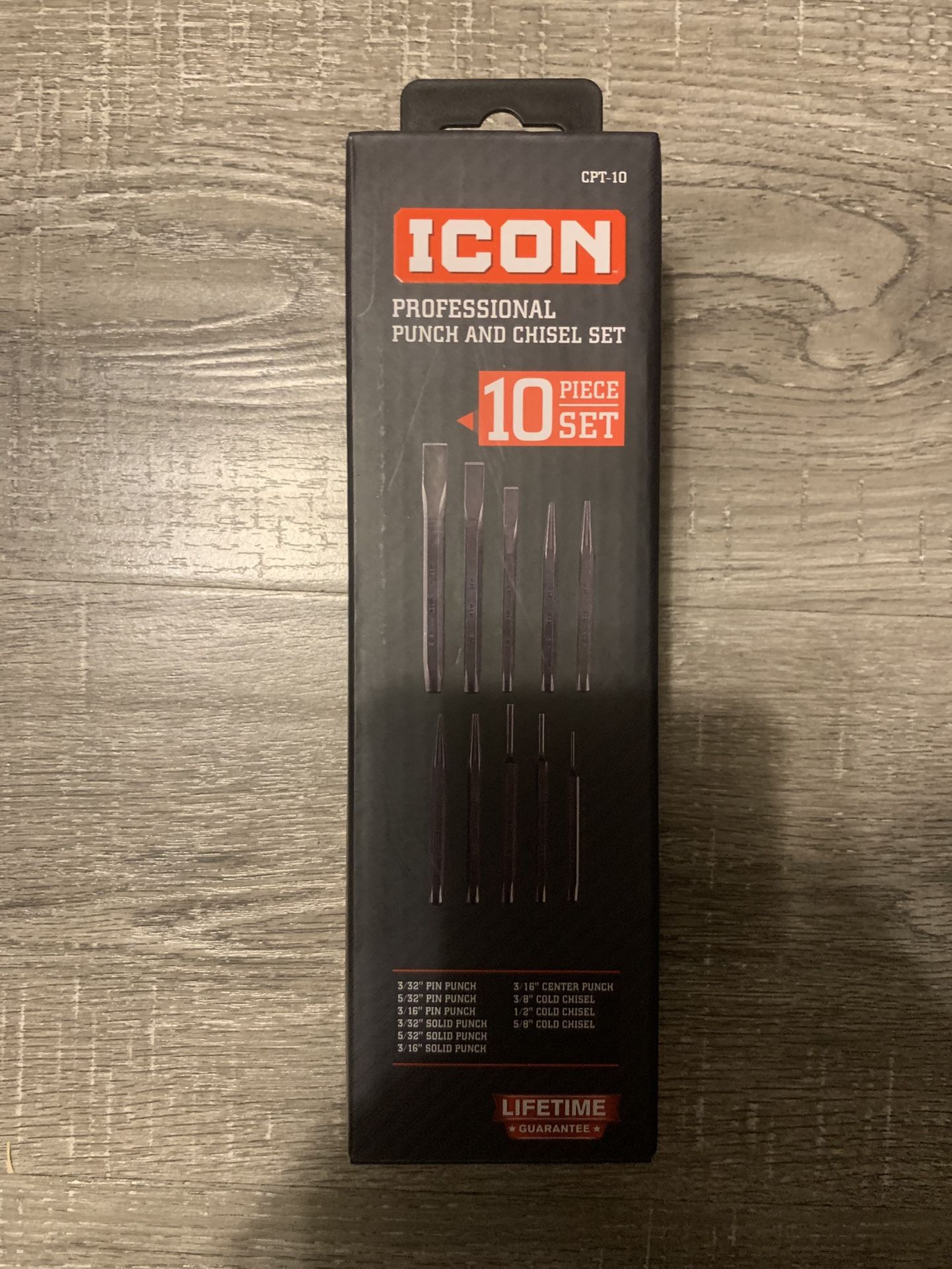 Icon 10pc Punch And Chisel Set 