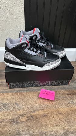 Air Jordan 3 Black Cement Size 9.5