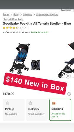 Goodbaby Pockit All Terrain Baby Lightweight Stroller
