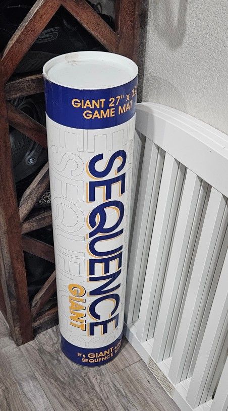 Jax Giant SEQUENCE Game Tube Edition with Cushioned Mat (27" x 32") Cards and Chips