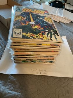 GI Joe large comic lot run. Vintage comics. 53 original comics. Some have wear and some are better including issue #21 list in pics