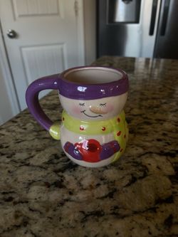Ceramic Snowman Mug