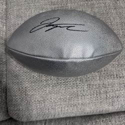 Jonathan Taylor Indianapolis Colts Signed Autograph Silver Football-Metabilia