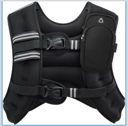 30lb ZELUS Weighted Vest with Reflective Stripe for Workout
