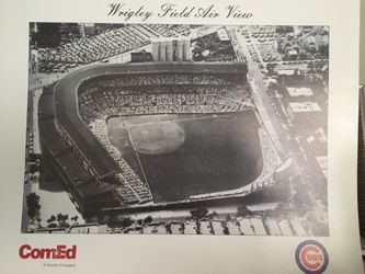 CUBS. Wrigley Field Air View Photo