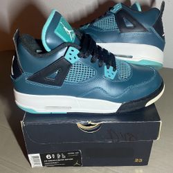 Nike Air Jordan Retro 4 “Teal” GS Size 6.5Y/ 8W