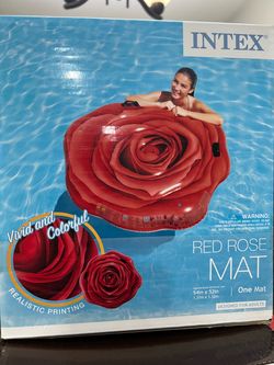 Intex Red Rose Inflatable Pool Mat