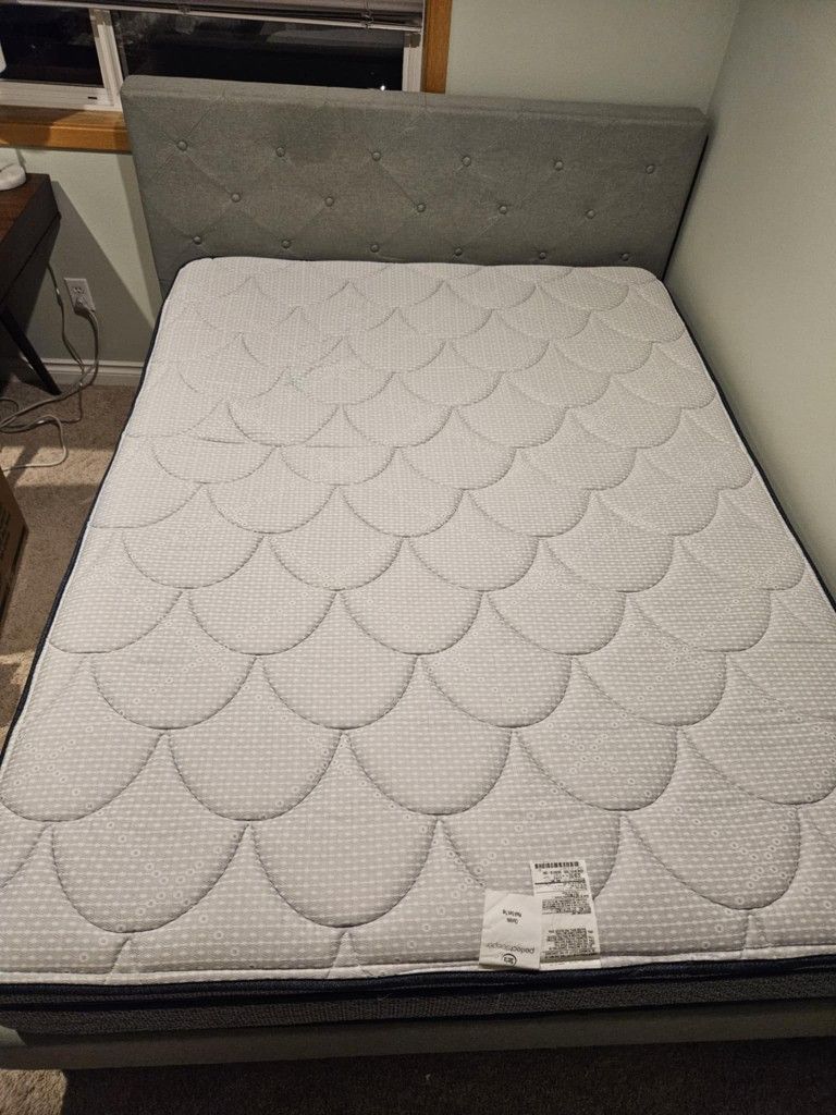 Bed Frame And Mattress (queen)