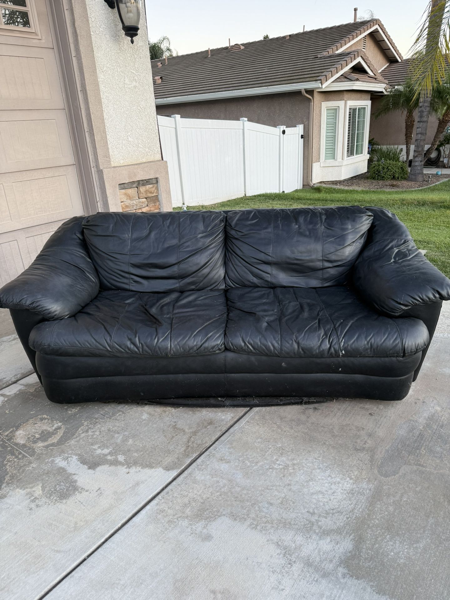 Black Leather Couch