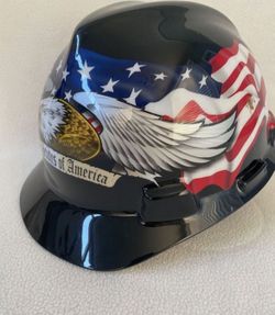 Freedom Series V-Gard Helmets, Fas-Trac Ratchet, American Flag & Eagle-