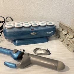 BaBylissPRO Styling Bundle 💙 Curling Iron + Hot Rollers