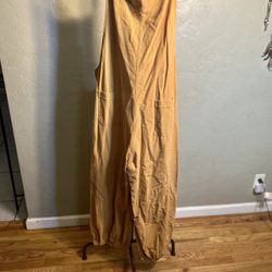 Women’s Yesno Mustard Overalls