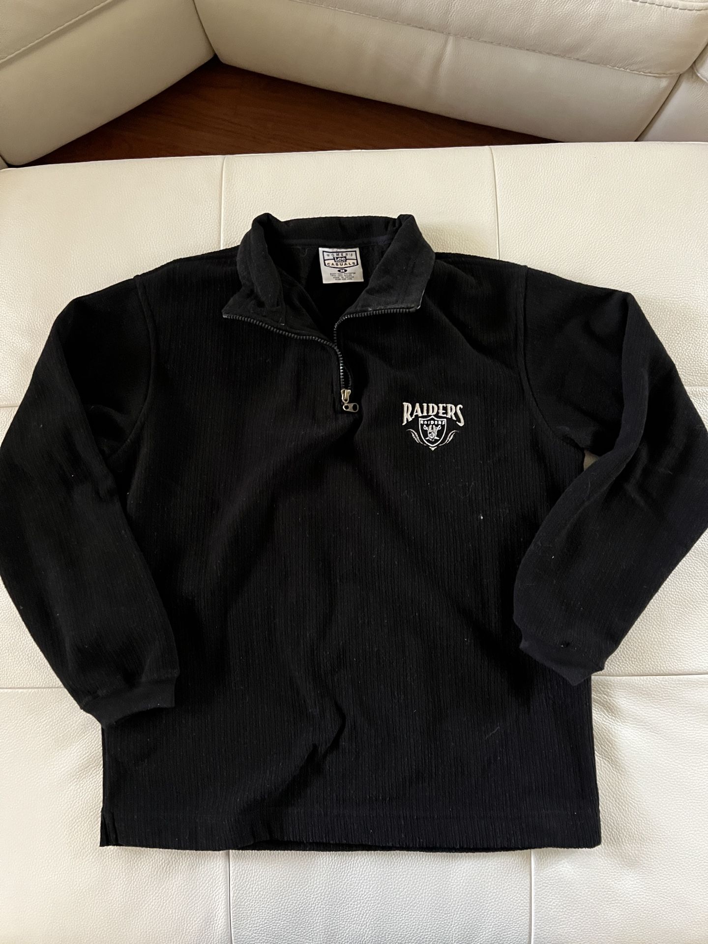 Vintage Raiders Quarter Zip Crewneck Jacket Women’s Medium