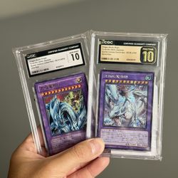 Yugioh CGC 10 Pristine Dragon Master Magia & Knight