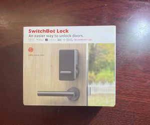 SwitchBot Lock Smart Bluetooth Lock for Front Door - Black (open box)