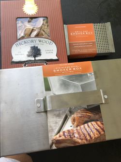 Williams-Sonama Smoker Grill Top Boxes and Hickory Smoking Chips