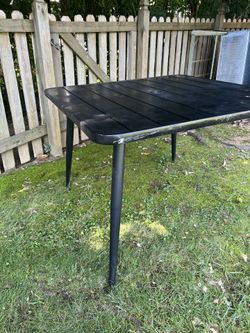 Black Metal Outdoor Table
