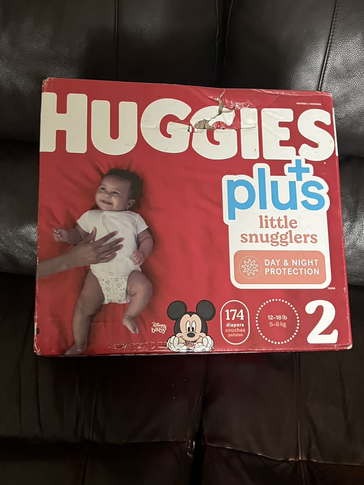 Huggies Size 2 Diapers NEW / SEALED Box 174 Diapers 