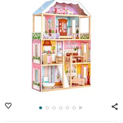 Kidcraft Dollhouse and Barbies - All New