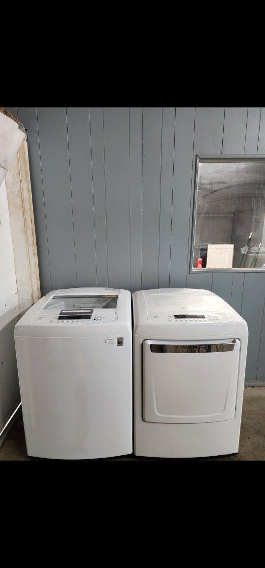 SET WASHER AND DRYER LG XL CAPACITY GOOD CONDITION BOTH ELECTRIC LARGE CAPACITY HEAVY DUTY DELIVERY AVAILABLE