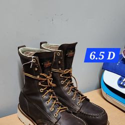 Thorogood Work Boot Size 6.5 D STEEL MOC TOE 