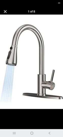 Brushed Nickel Pull-Down Kitchen Faucet