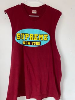 Supreme New York Sleeveless Muscle Tee large