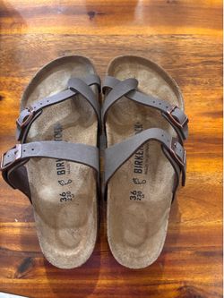 Womens Birkenstock Mayari Slide Sandal, size 37