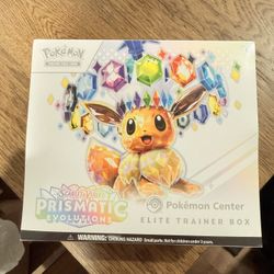  Prismatic Evolutions Pokemon Center Exclusive ETB