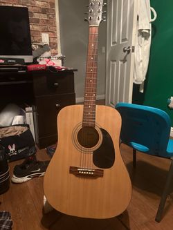 Acoustic Guitar with stand