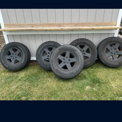 Jeep Wrangler 17" Rims And Tires 