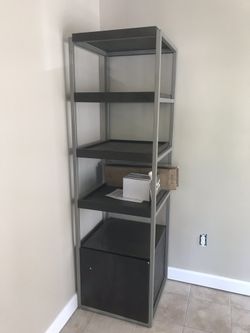 5 Shelf Book Case w/ locking storage