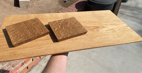 Custom old growth white oak cutting/charcuterie board with two coasters
