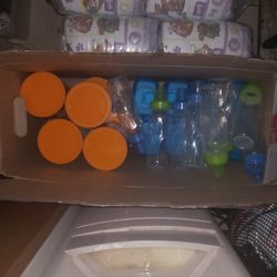 Pampers Size 3 And Bottles 