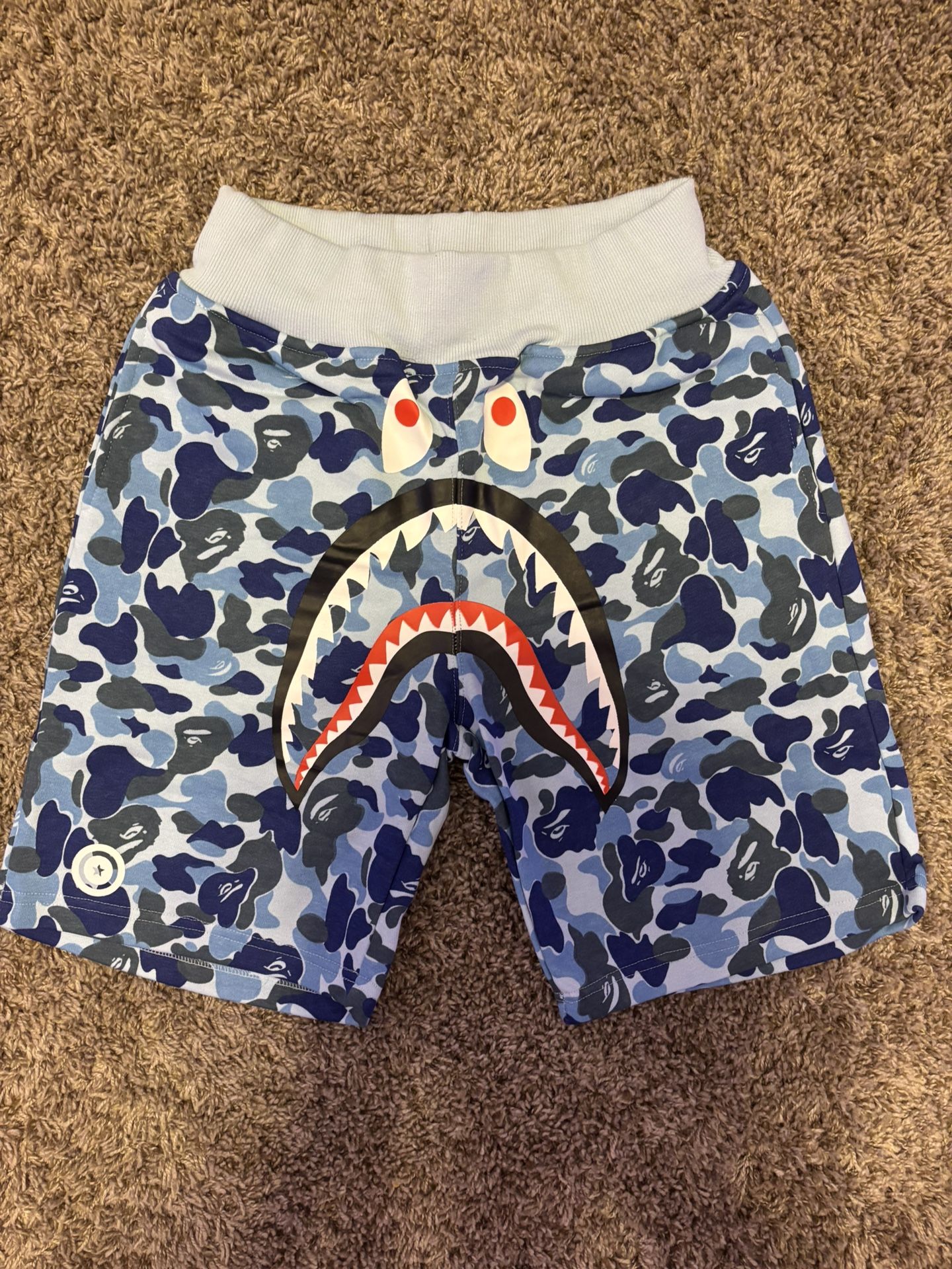 Medium Blue Camo BAPE Shorts