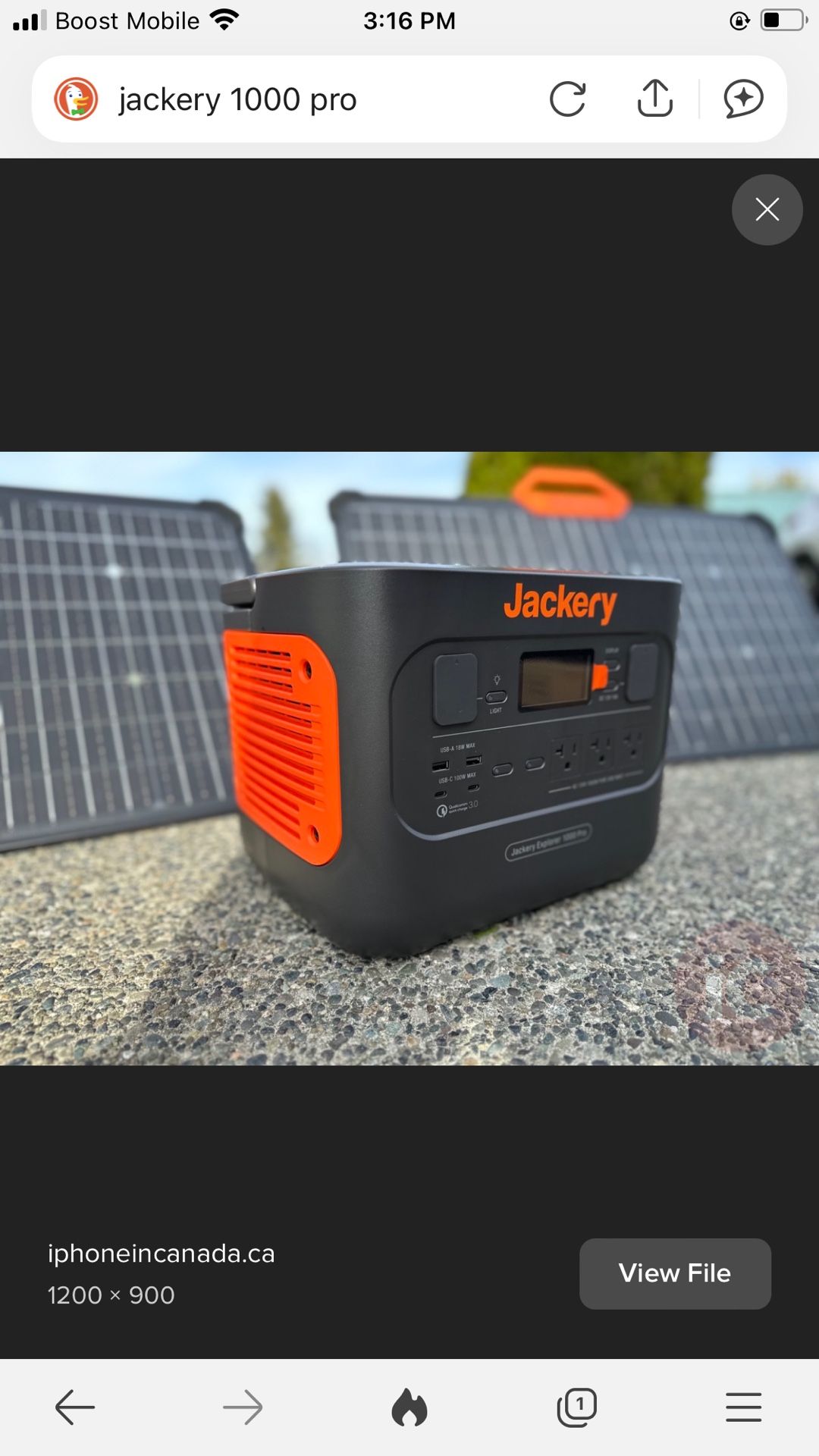 Jackery 1000pro New Cond