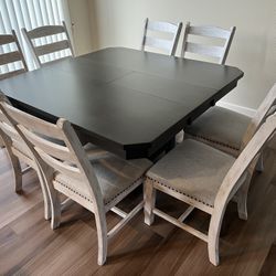 Dining table and chairs