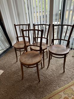 four vintage chairs 