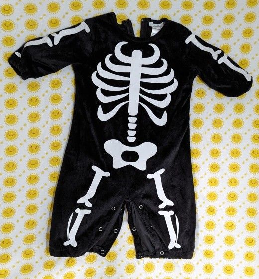 Pottery Barn Baby Skeleton Costume 6-12M