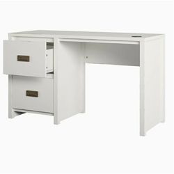 Single Pedestal Desk White