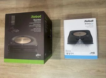 irobot roomba s9+ (9550) robot vacuum and braava jet m6 (6112) robot mop bundle