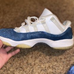 Jordan 11  Blue Snake Skin