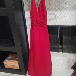 Mori Lee Long Elegant Red Gown