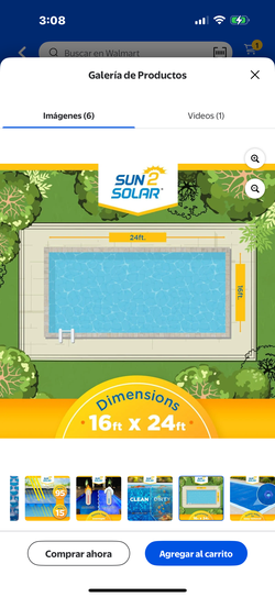 24ft x 16ft Safety Pool Cover, Rectangular Safety Pool Cover, Floating Polyethylene Solar Pool Film, Winter Pool Cover for In-Ground Pool, Blue $100