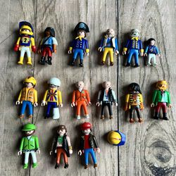 Playmobil Geobra Vintage Lot Of 15 Characters Action Figure 1990s Collectors